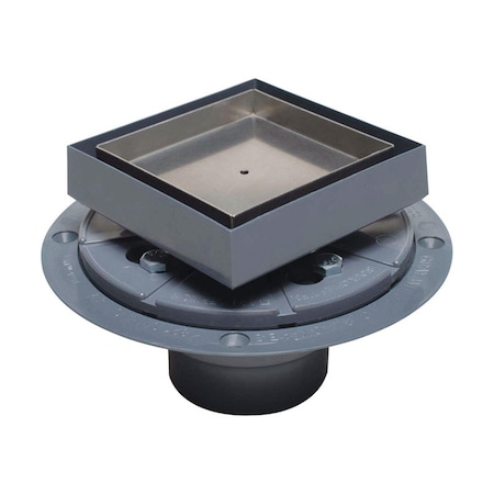 Sioux Chief 4 In. Dia. Tile-In Stainless Steel Shower Pan Drain 4736641